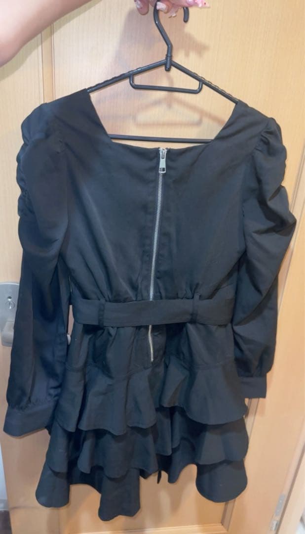 ♥ ティアードフリル長袖ミニワンピース pium