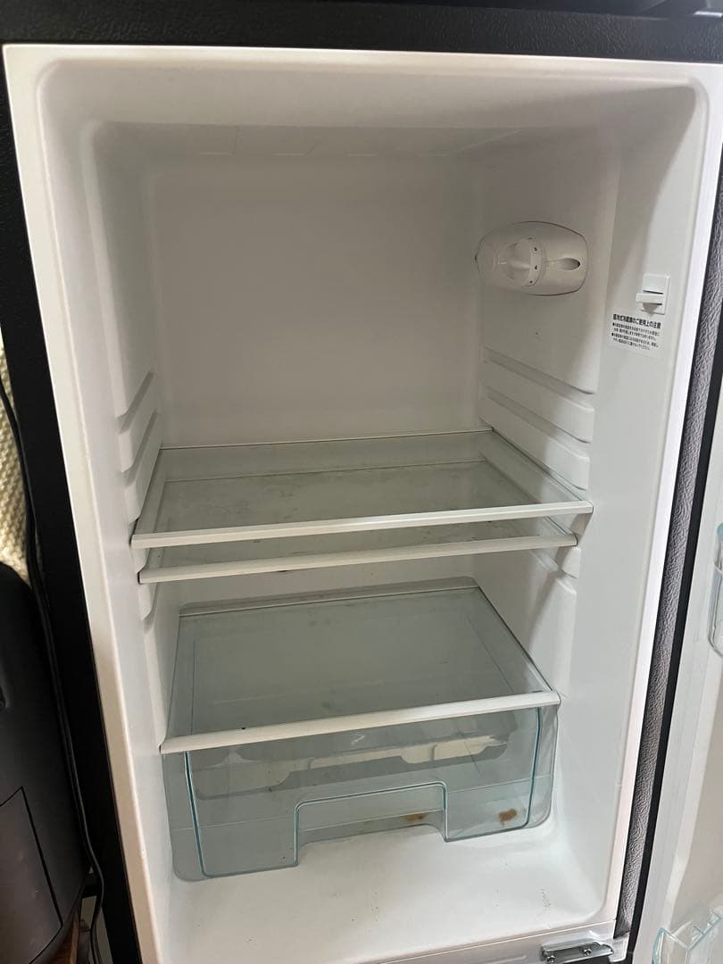 IRIS アイリスオーヤマ　ブラック冷蔵庫 下部冷凍庫タイプ 単身者用