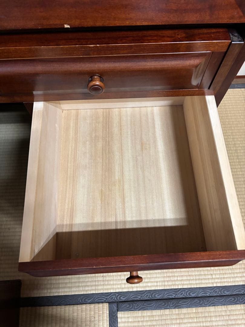 木製折りたたみデスク 収納付き