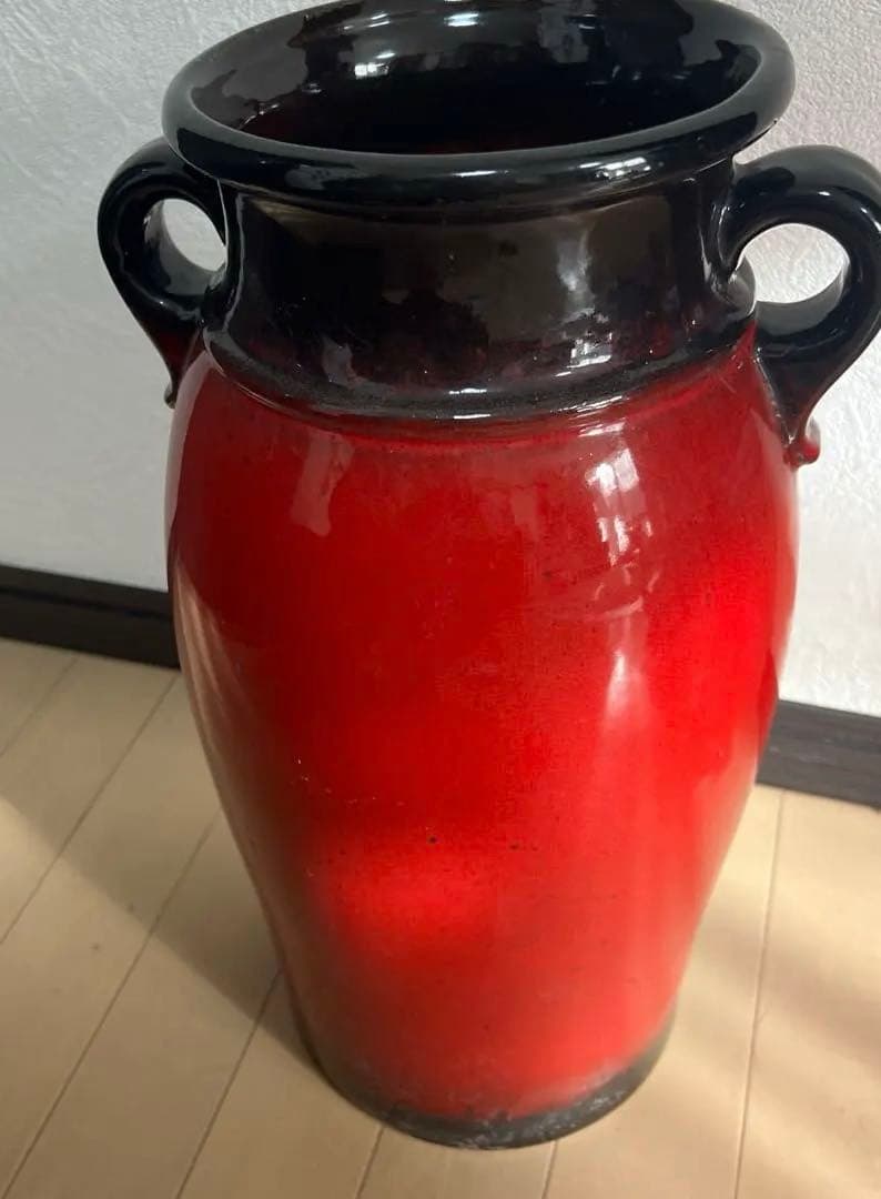 西ドイツのヴィンテージ陶器「ファット・ラヴァ」　傘立てまたは大きな花瓶　傘柄