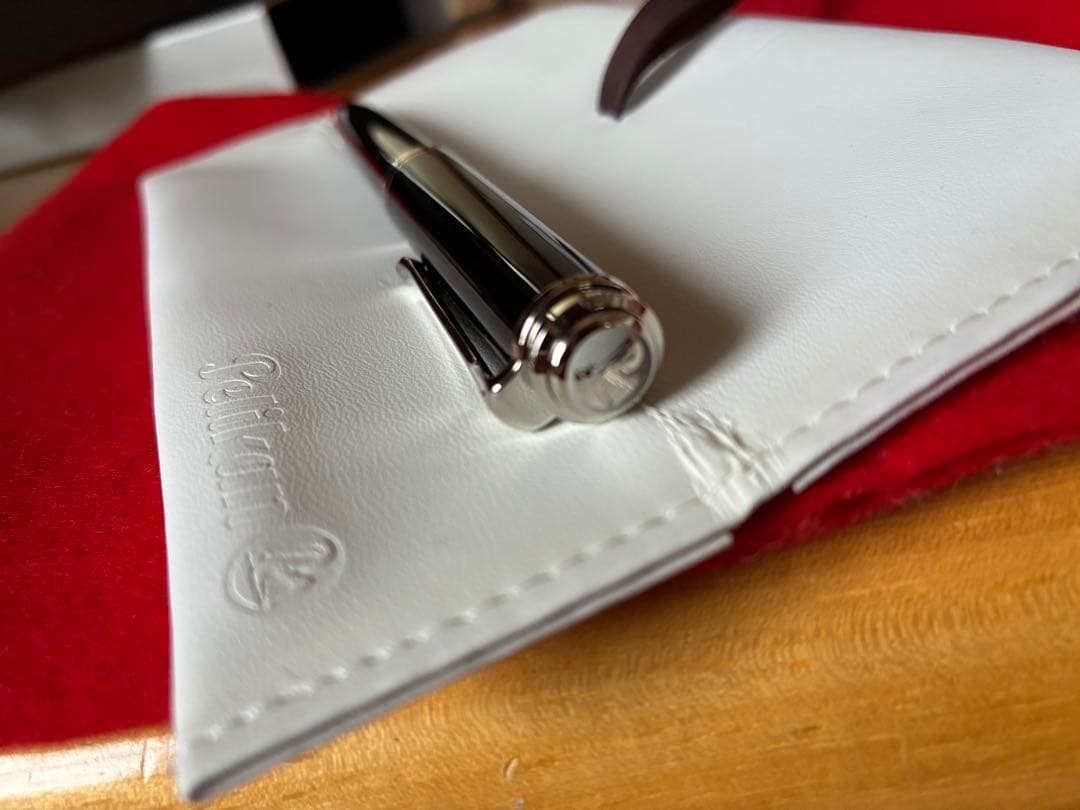 9/29迄ペリカンボールペン スーベレーンK805ブラック×シルバー 箱保証書付