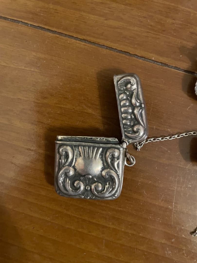 ヴィクトリアン　925 スターリングシルバー　ピン　ブローチ　ヴィンテージ