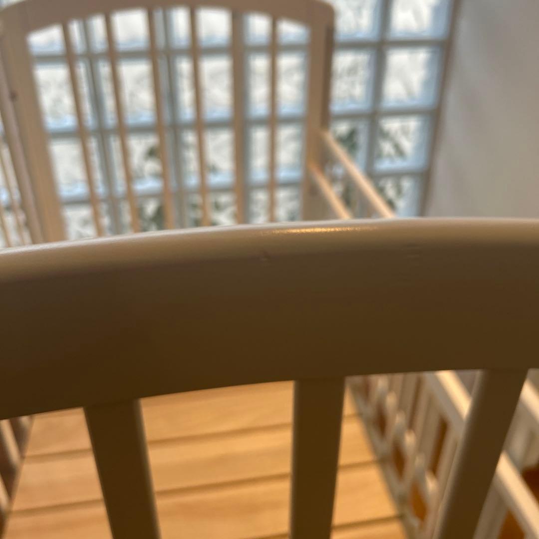 カトージ　ハイポジションベビーベッド アーチ（ホワイト）