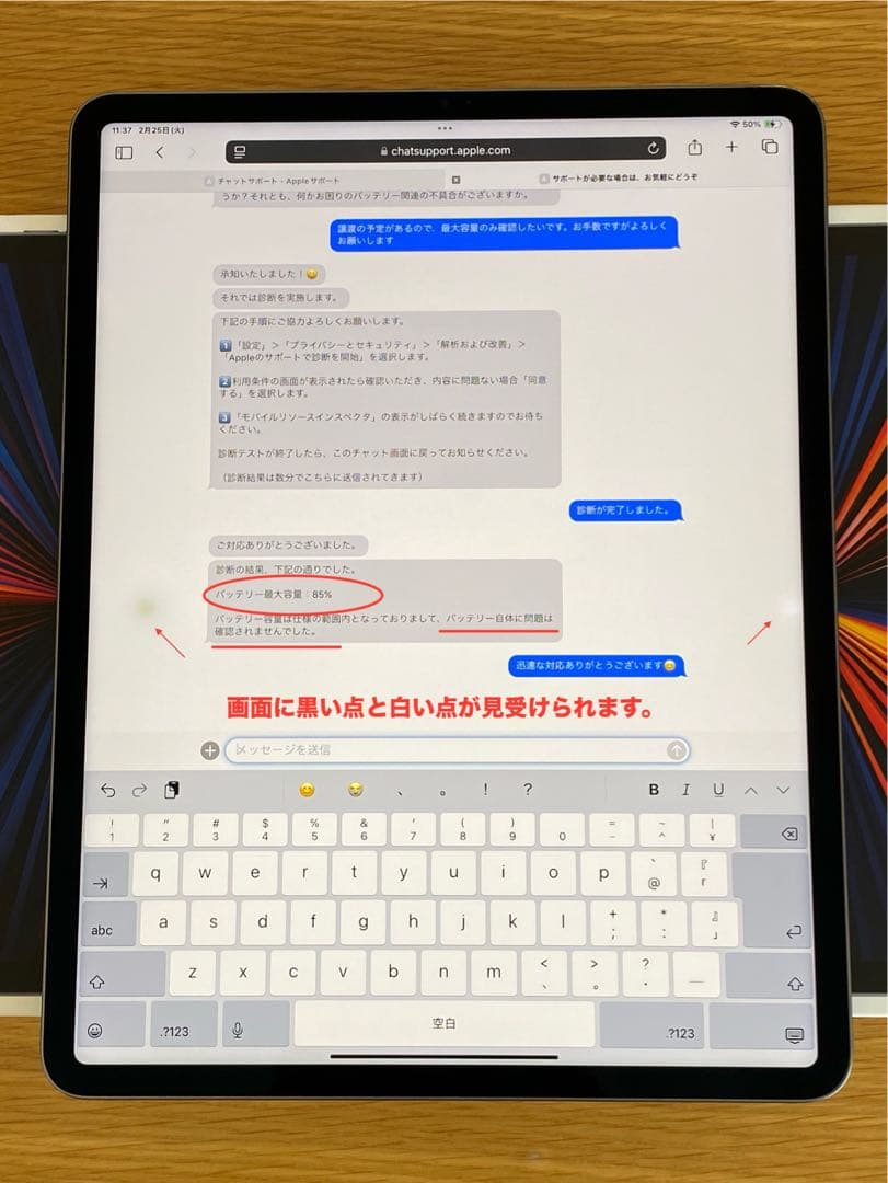 iPad Pro第5世代　12.9inch 256GB バッテリー良好