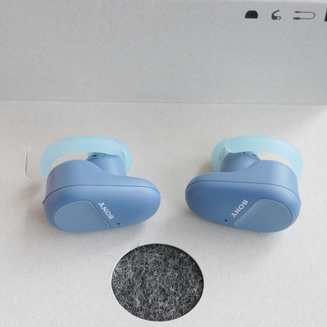 SONY WF-SP800N ワイヤレスイヤホン ブルー【美品】