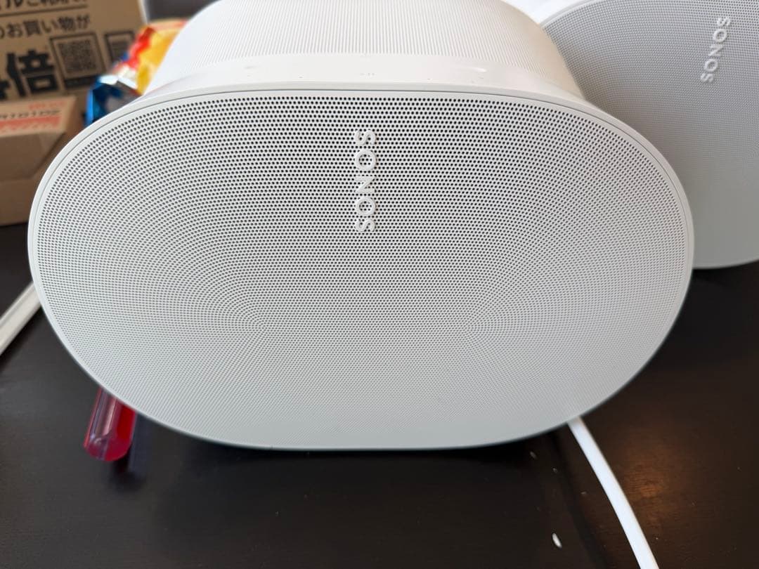 Sonos Era300 ホワイト2台、純正ウォールマウント