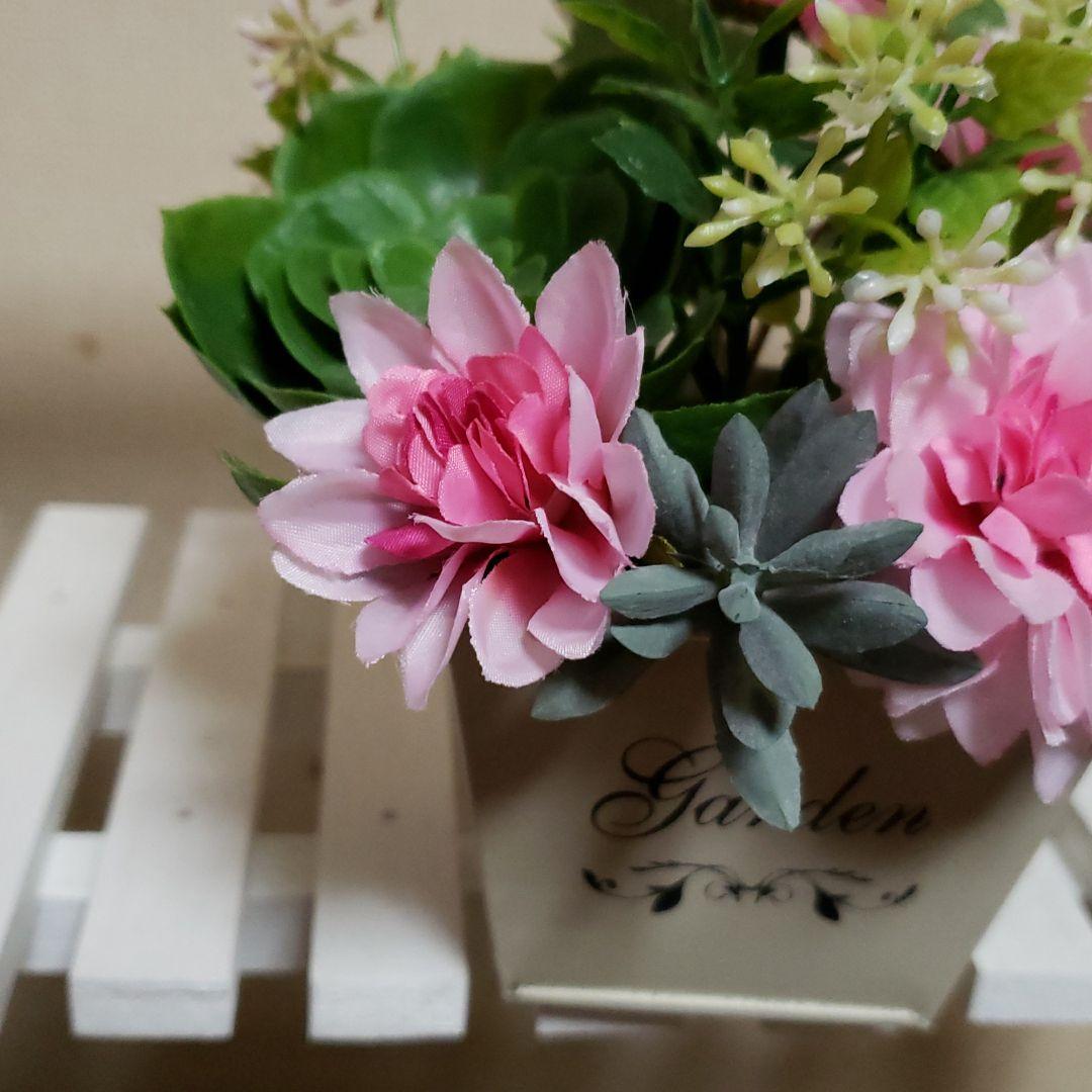 造花♪多肉植物と小花♪