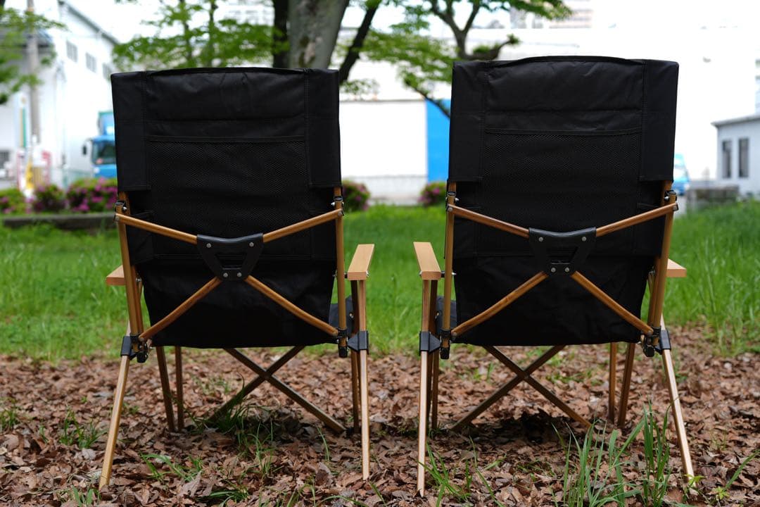 【スモア s'more】折りたたみ式アウトドアリクライニングチェア2脚セット