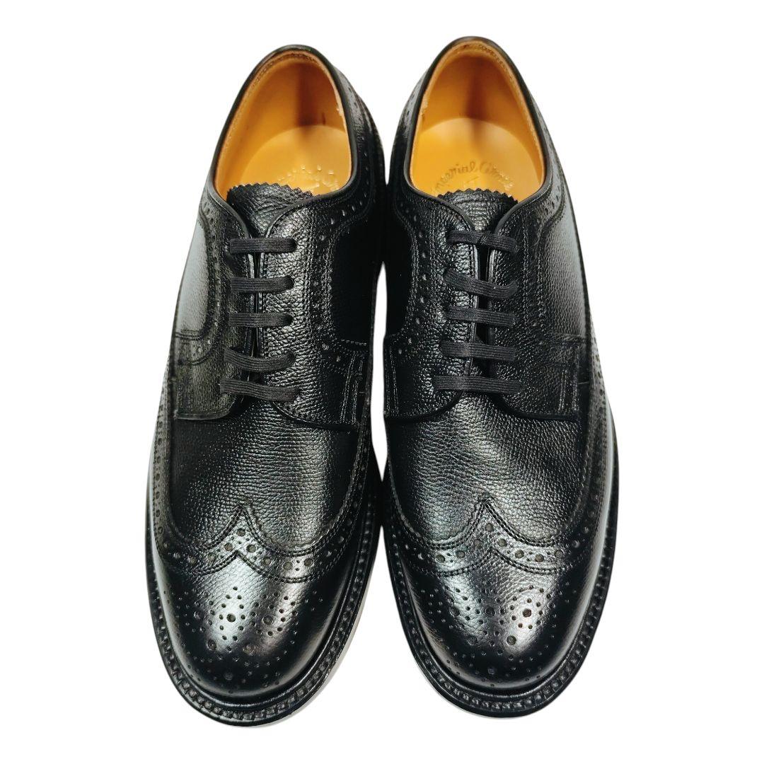 REGAL リーガル レースアップシューズ ウィングチップ シボ革 ブラック