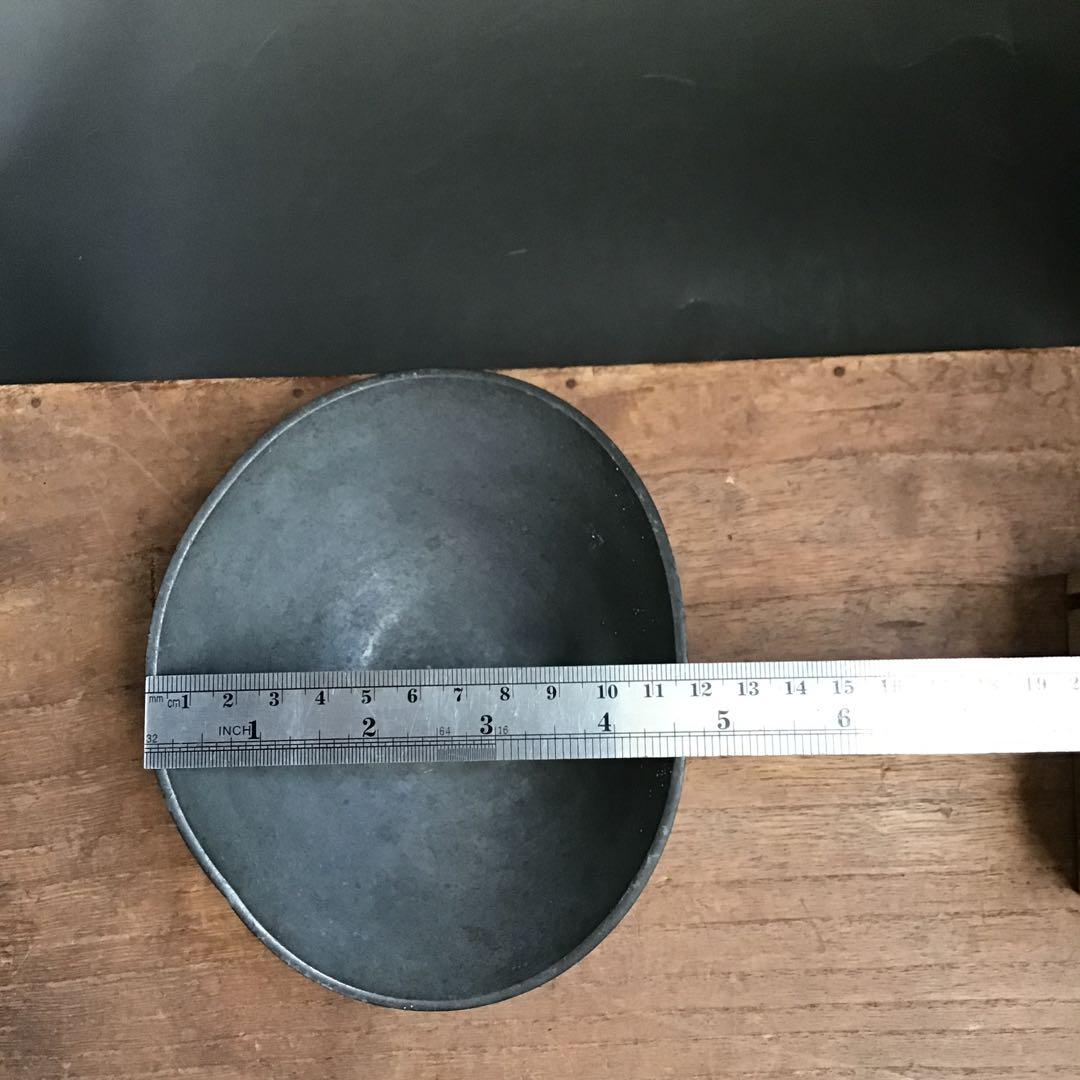 古金属製椀　錫製