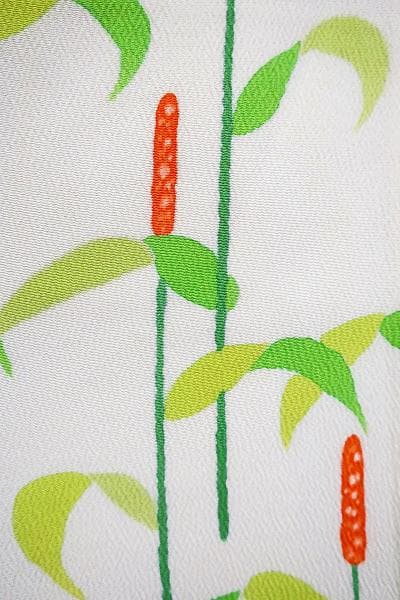 ★専用★未使用品 付下げ アイボリー 蒲の穂 身丈160cm 裄丈67cm