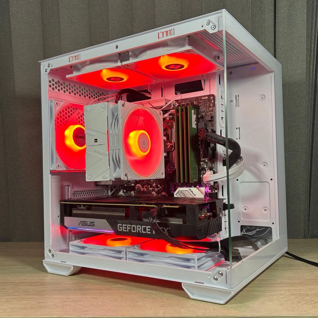 高性能 白 ゲーミングPC RTX3060ti Windows11 ワイルズ快適