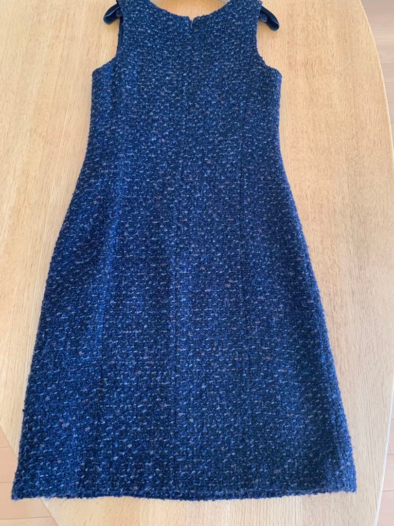 CHANEL ノースリーブひざ丈ワンピース