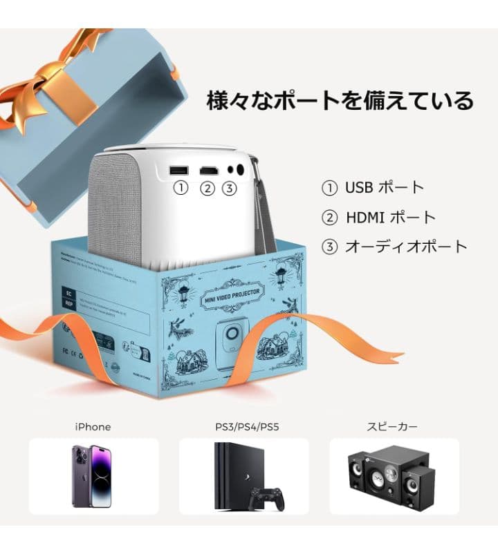 新品未使用プロジェクター 家庭用 28000LM高輝度 1080P 自動台形補正