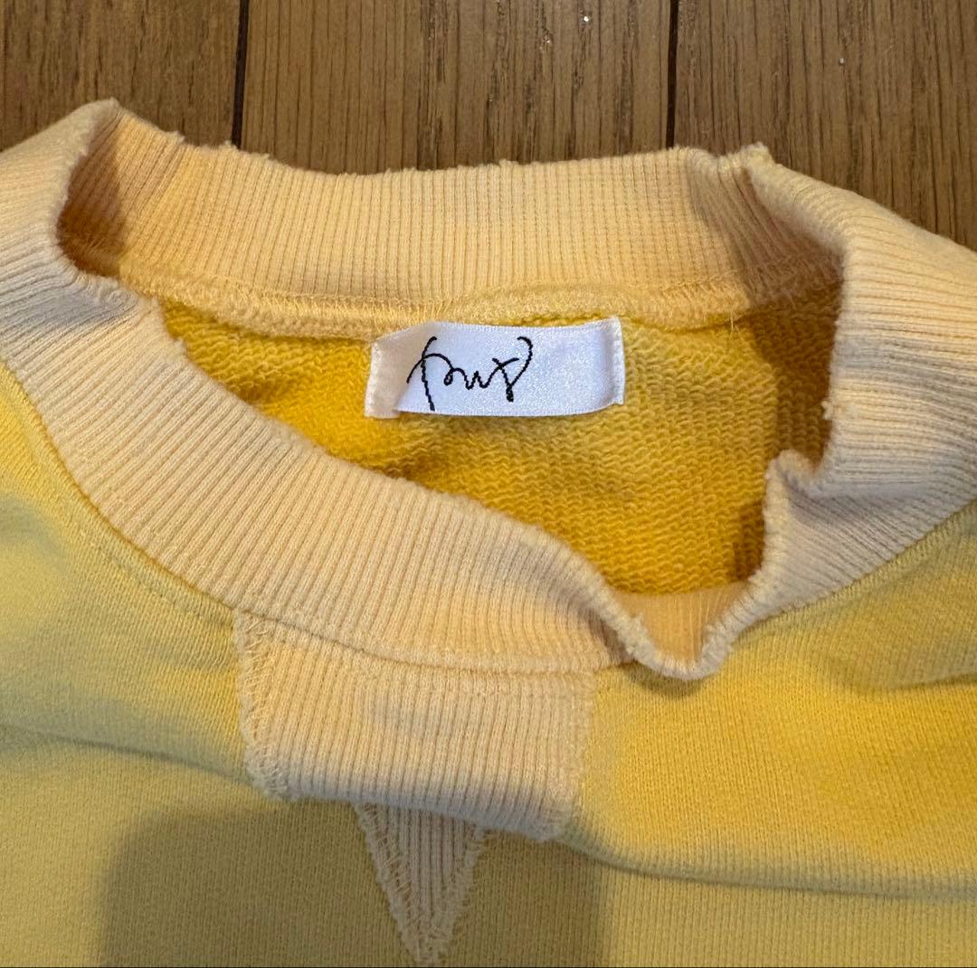 池田泉さんPUR イエローバルーンスリーブスウェット
