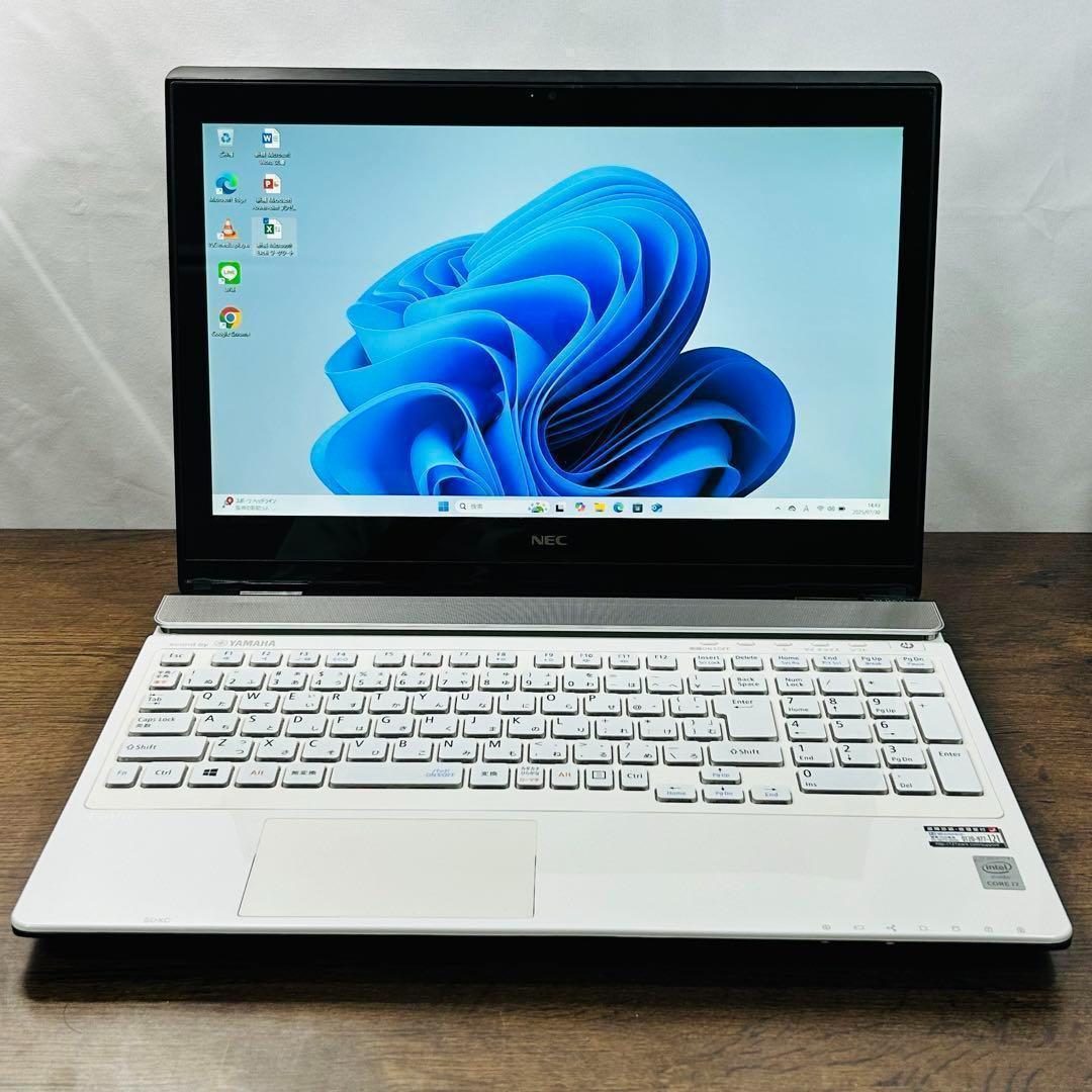 NECノートパソコンi7/SSD500G/16G Office付 Win11