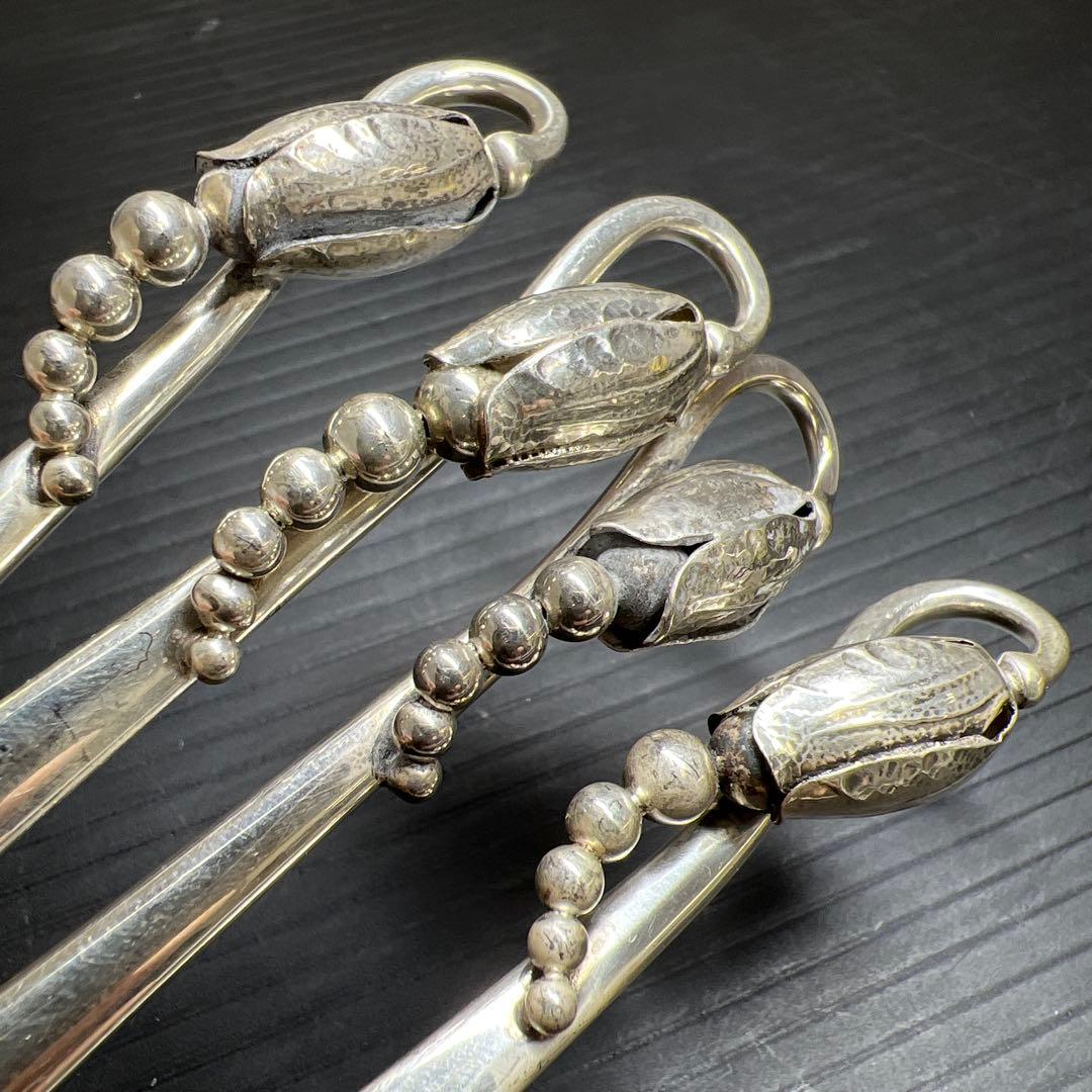 ジョージジェンセン　最高級ブロッサム　デザートフォーク　7本　202g 共袋