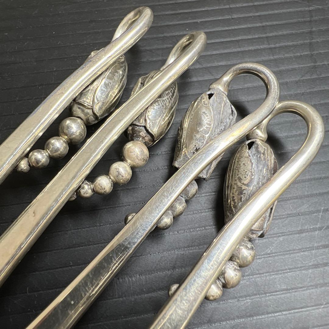 ジョージジェンセン　最高級ブロッサム　デザートフォーク　7本　202g 共袋