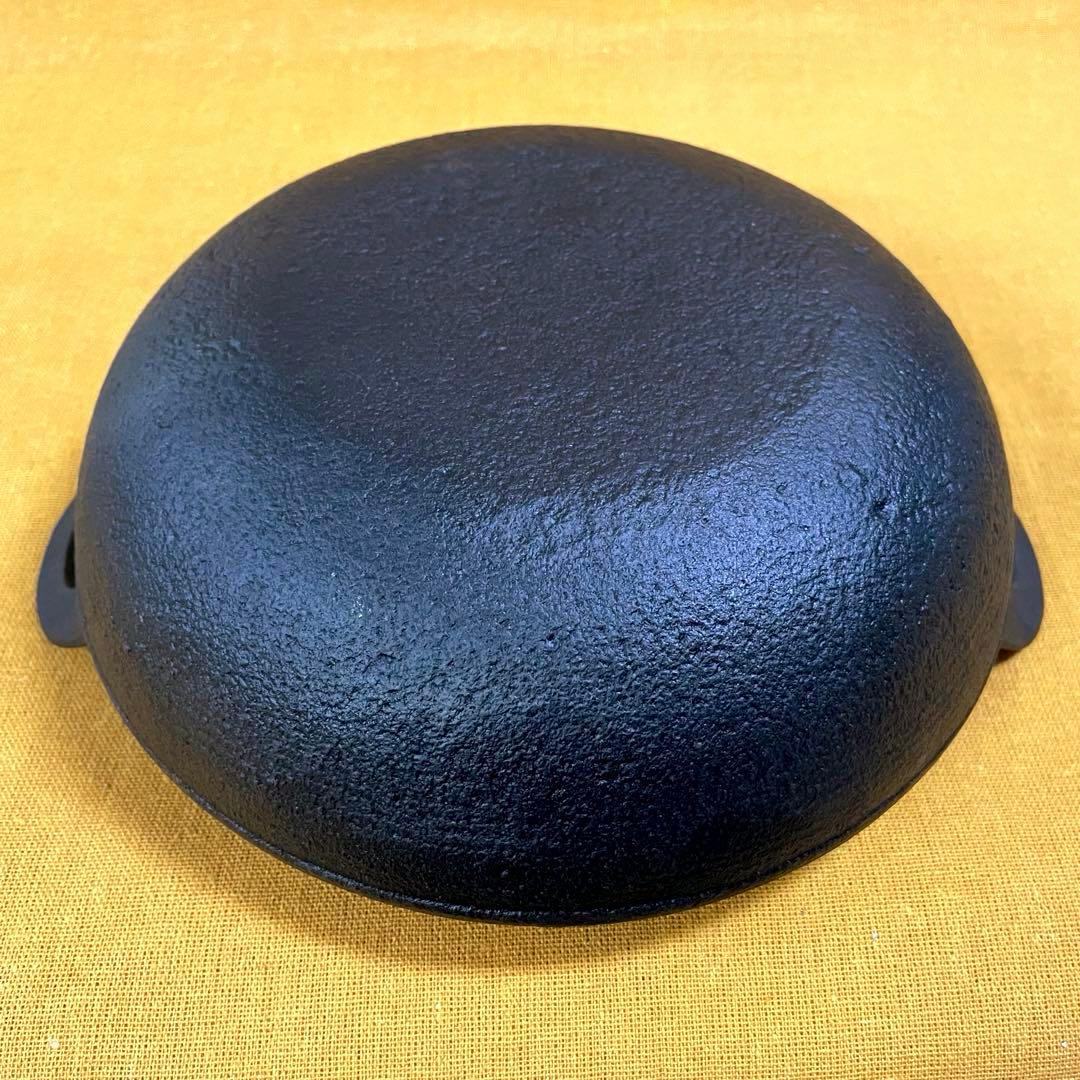 早い者勝ち‼️山王堂 久慈 砂鉄鍋 小ぶり 内径20cm 天ぷら鍋 南部鉄器 鋳鉄