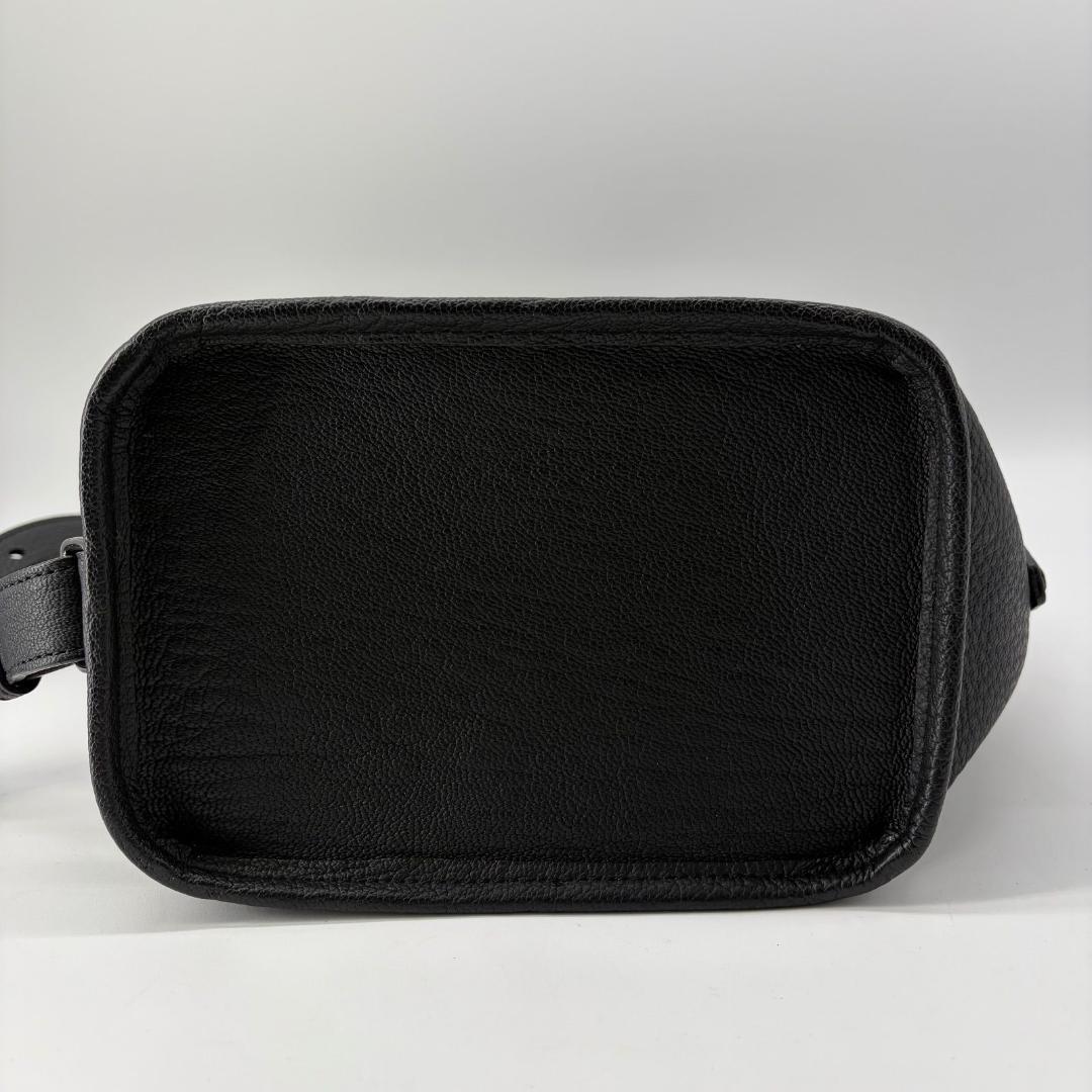 17560✨ETiAM レザー ワンショルダーバッグ ブラック 2way 肩掛け