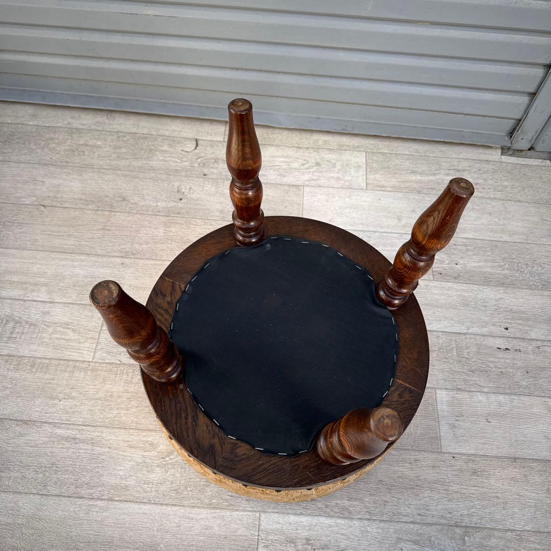 三越家具 ブルージュ オーク材 スツール 英国カントリー 椅子