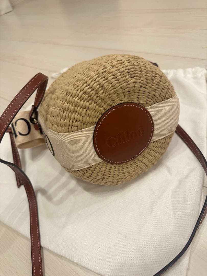 【 正規品 】 chloe クロエ WOODYスモールバスケット カゴバッグ