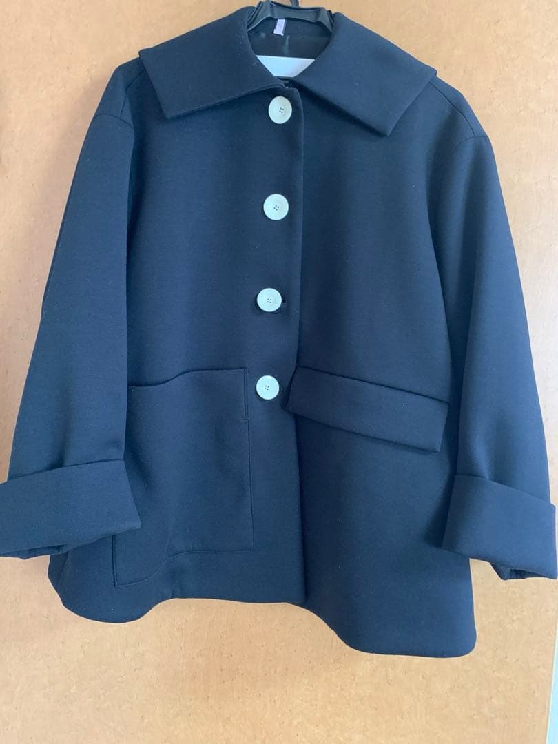 エンフォルド FLAT-COLLAR SILHOUETTE COAT