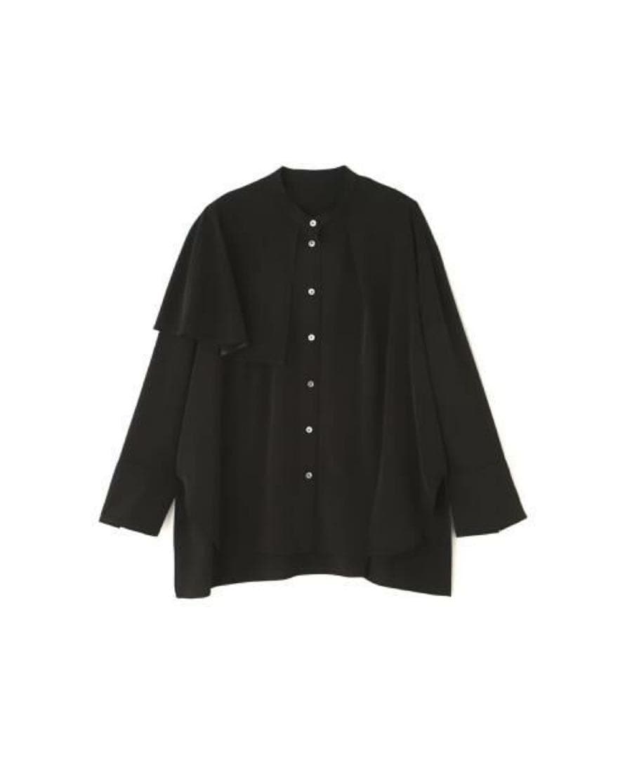 1回着用　ADORE ストレッチポプリン　ブラウス　ブラック アドーア 38