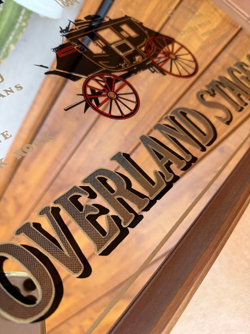 ビンテージ パブミラー The WELLS FARGO アンティーク品　レトロ