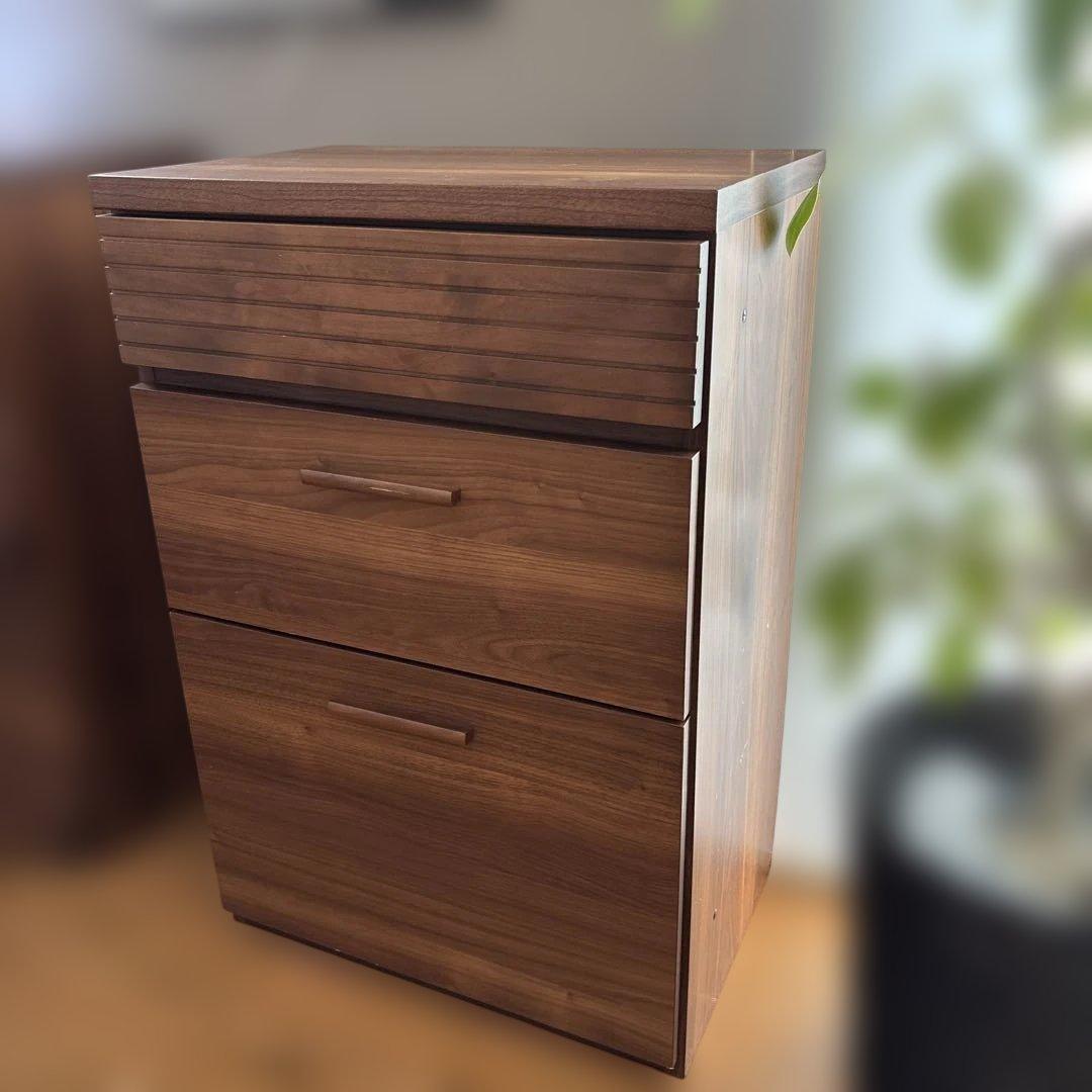 再値下げ　①大川家具　チェスト　ウォールナット