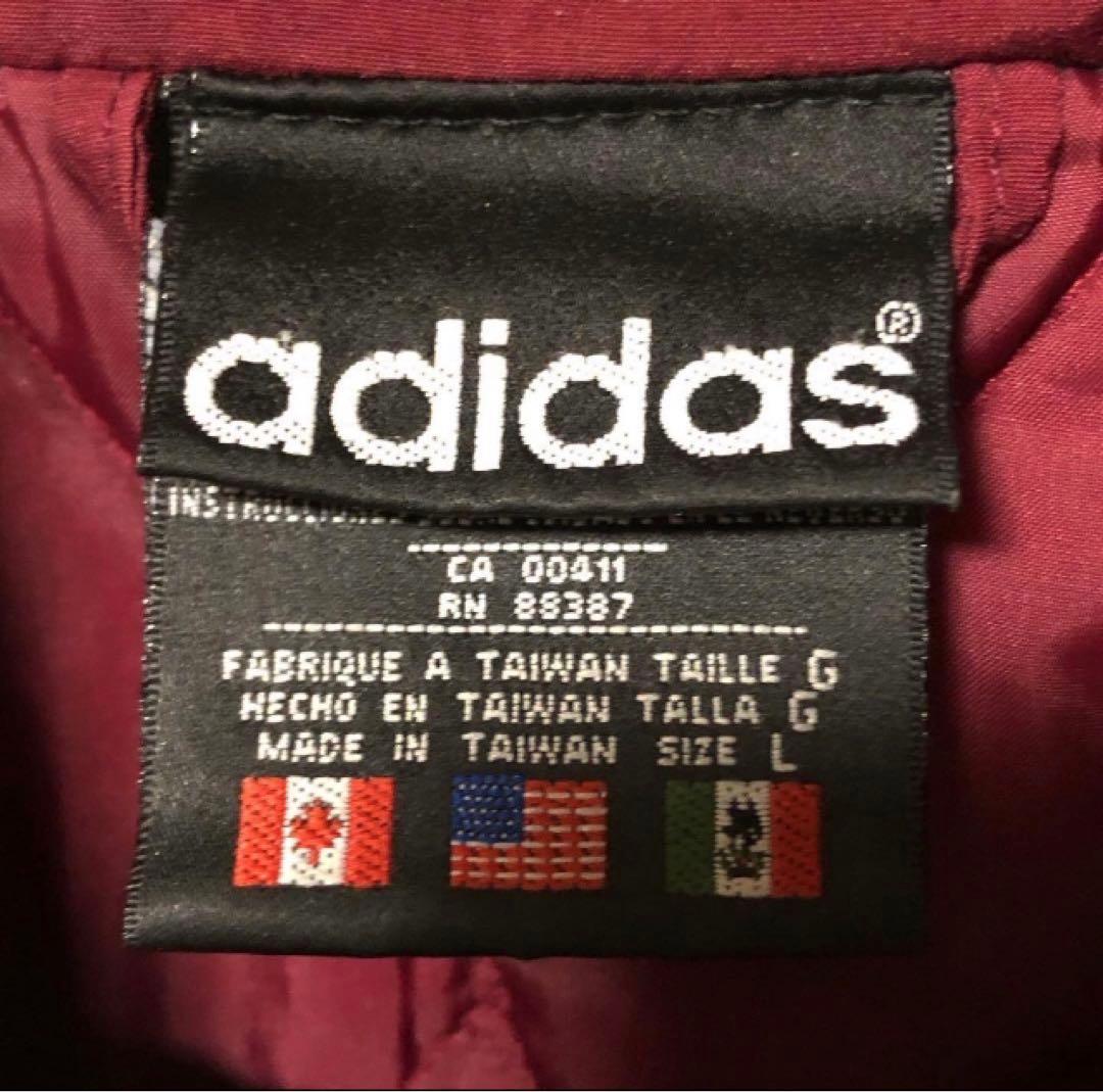 80s adidas スイッチング バイカラー ナイロンジャケット サイズL