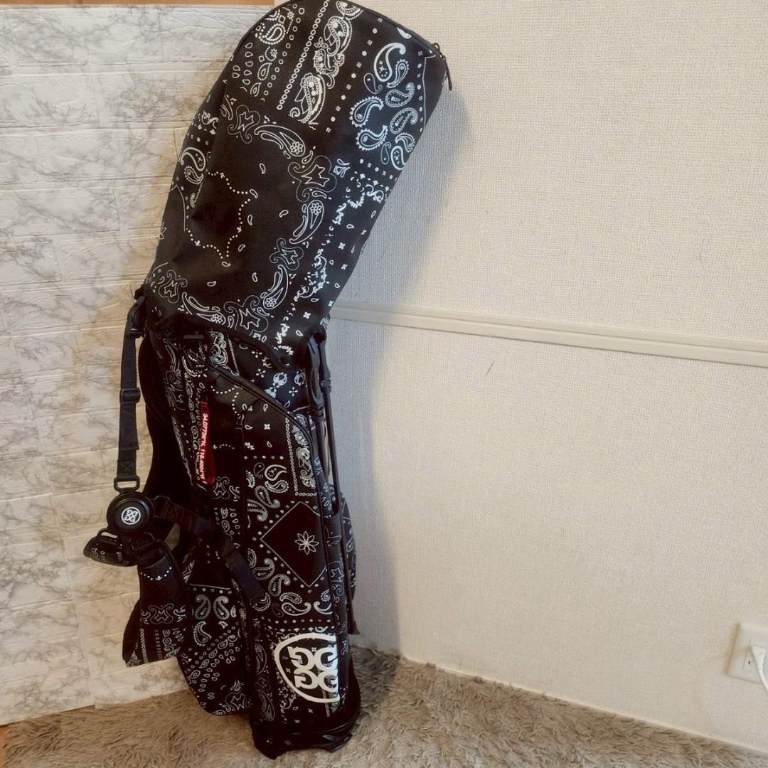 ジーフォア G FORE キャディバッグ サフィアーノ バンダナ プリント