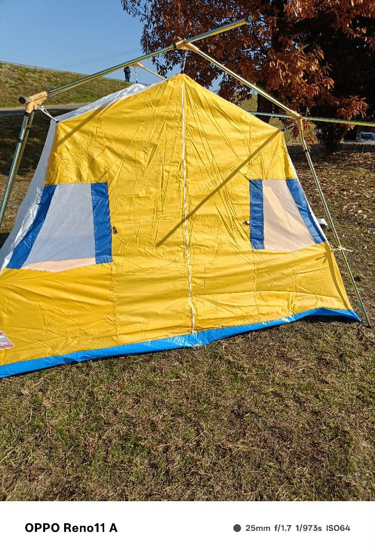 オガワ　クラウン　オーナーロッジ　鉄骨テント　冬キャンプ