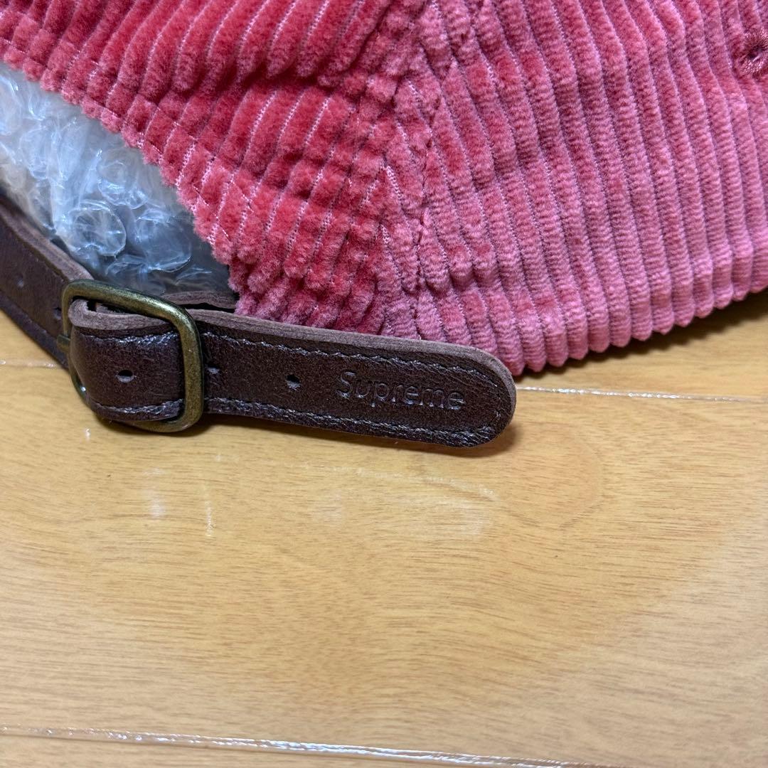 新品 Supreme Corduroy Camp Cap ライトレッド 25aw