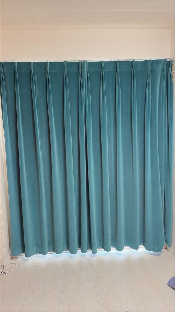 ティール ベルベットカーテン 標準サイズ