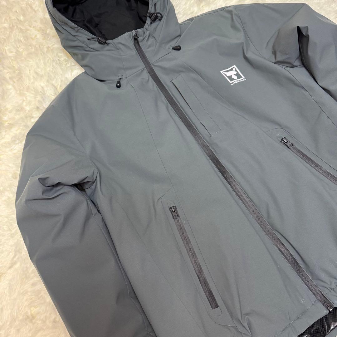 ▼JACKALL/ジャッカル▼中綿ジャケット▼グレー▼アウトドア▼Lサイズ