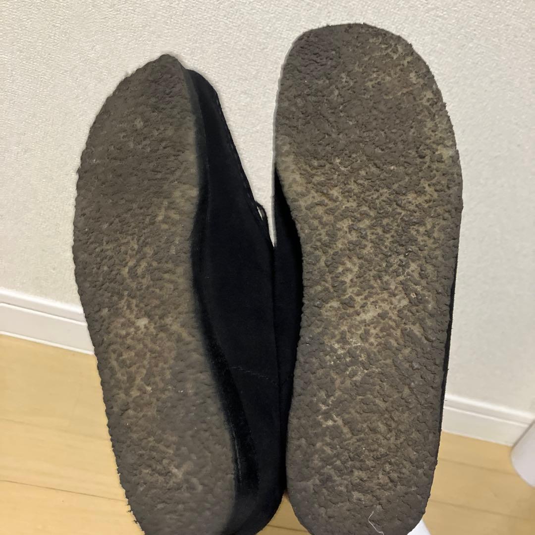 美品 Clarks Wallabee ワラビー 26.5cm 黒 ブラック