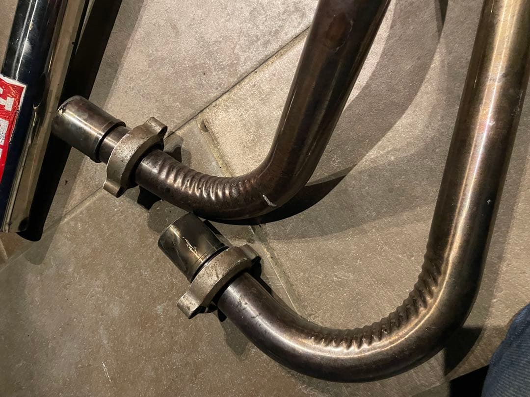 当時物 シワ有り ステンレス ナカノクロス管 60パイホーク2ホーク3