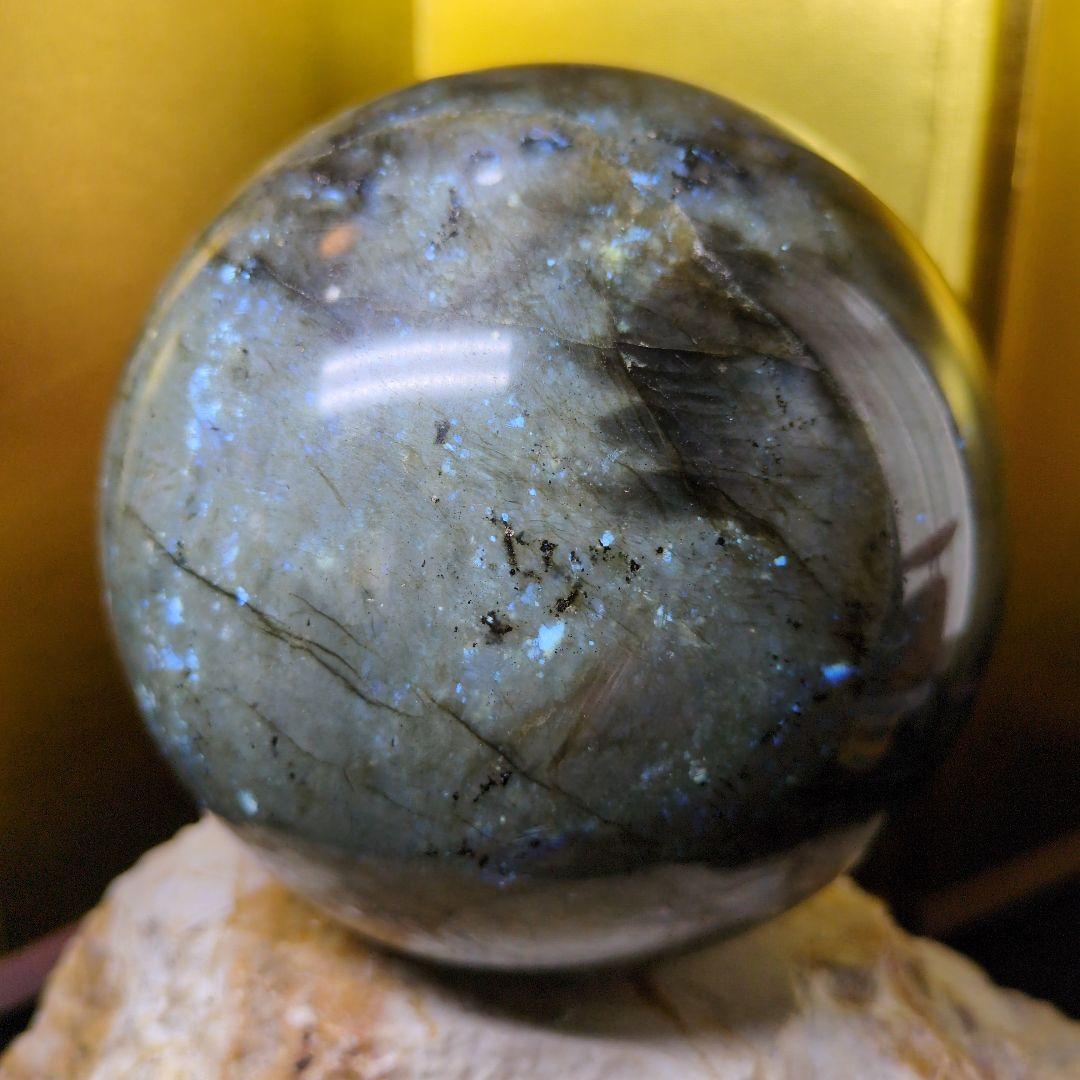 ラブラドライト スフィア 直径約120mm 2.6kg 天然石 パワーストーン