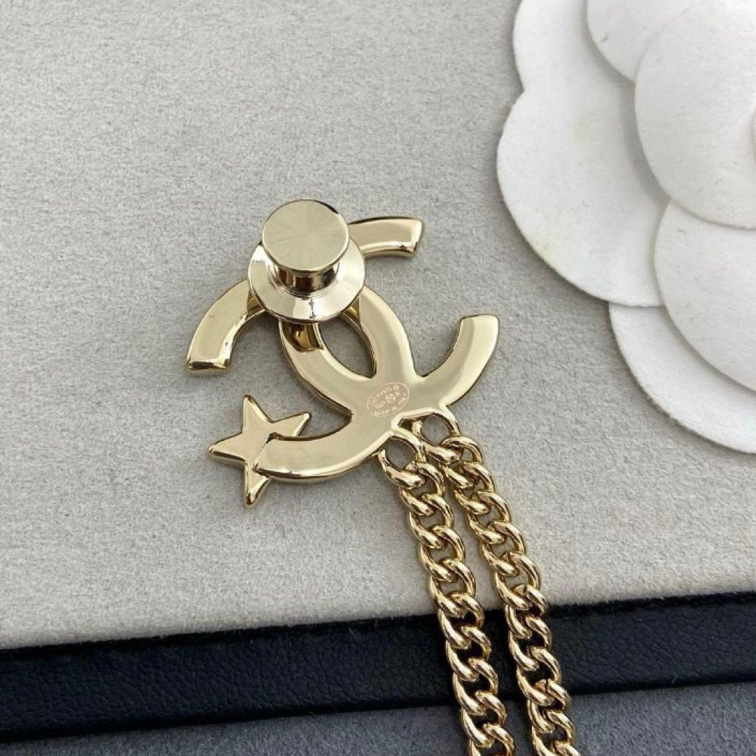 再値下！美品♪CHANELシャネル　スター　流れ星モチーフが可愛い　ブローチ