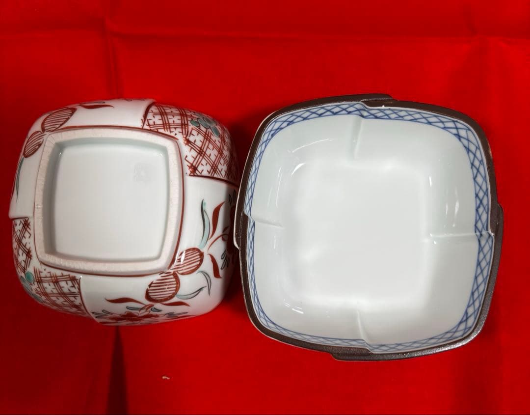 【新品】3名様　お正月　祝膳　和食器　庫山窯羽子板皿　光琳絵皿　18点