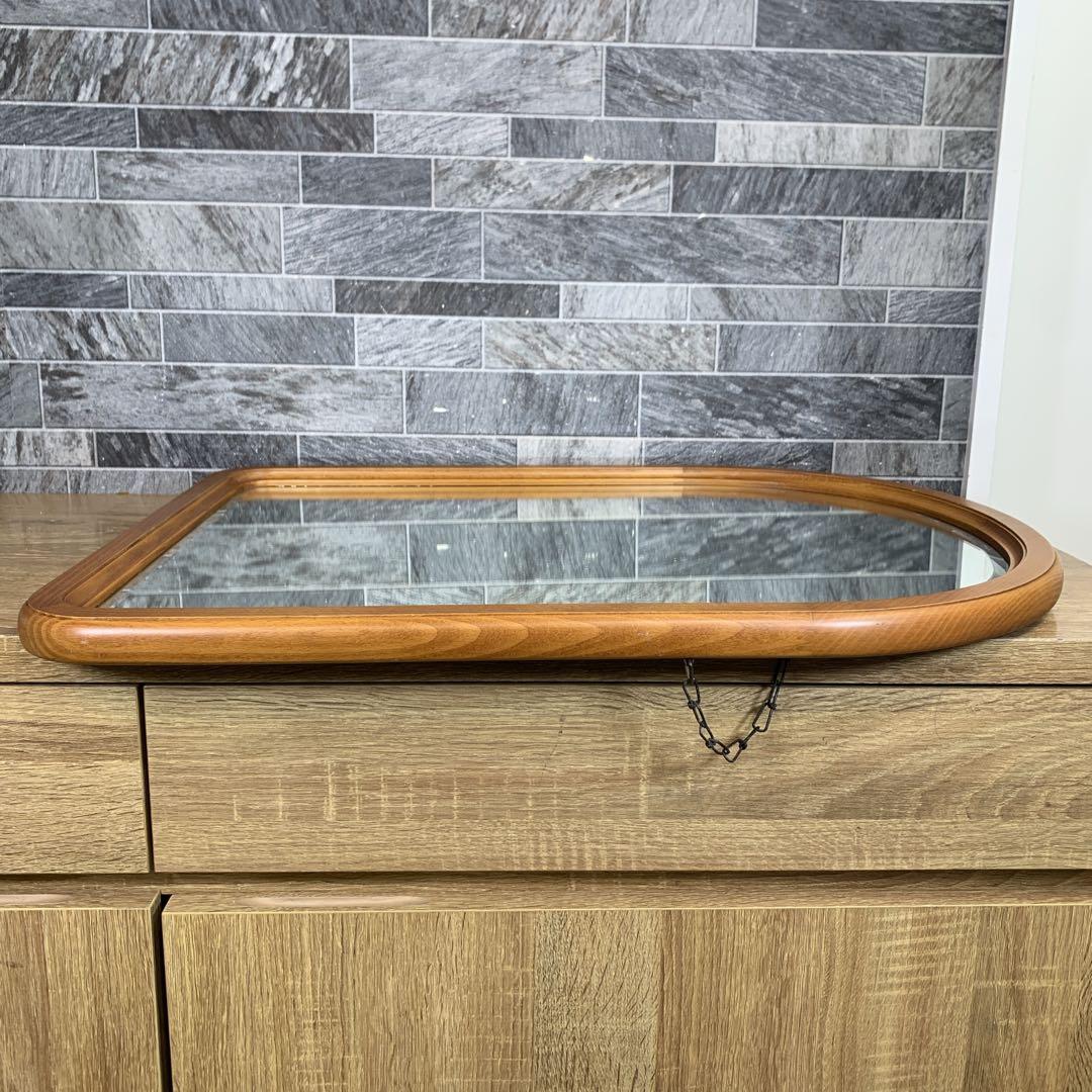 tamoカリモク karimoku　木製　壁掛け鏡　ウォールミラー　日本製