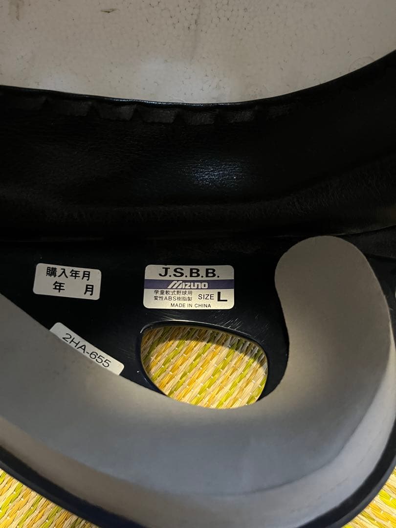 ミズノ野球ヘルメット（ヘルメットケース付き）