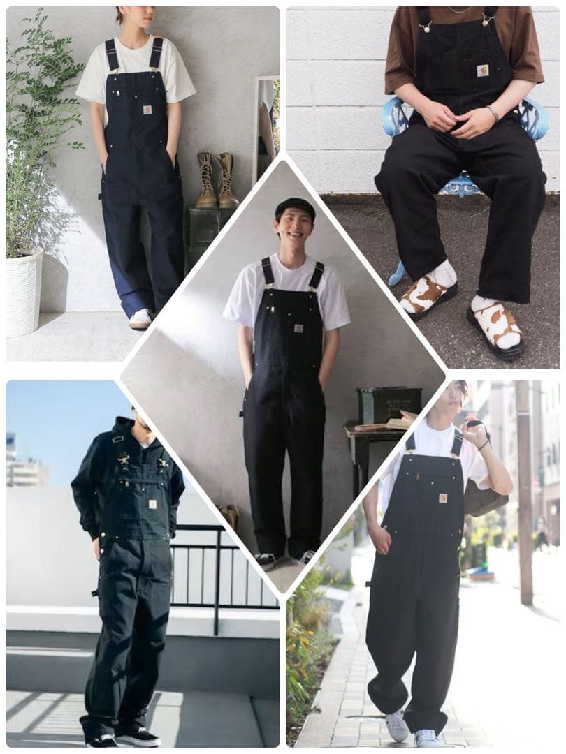 カーハート オーバーオール ダック ダブルニー W36×L30 メキシコ製 美品