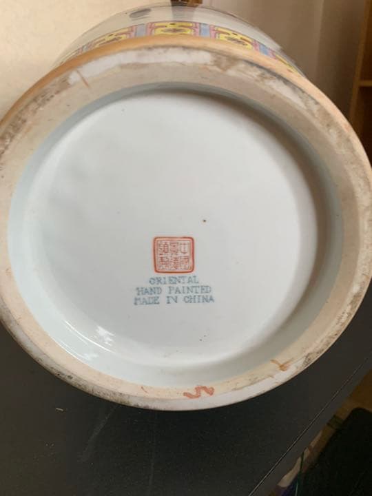 花瓶 中国美術　景徳鎮製　年代物