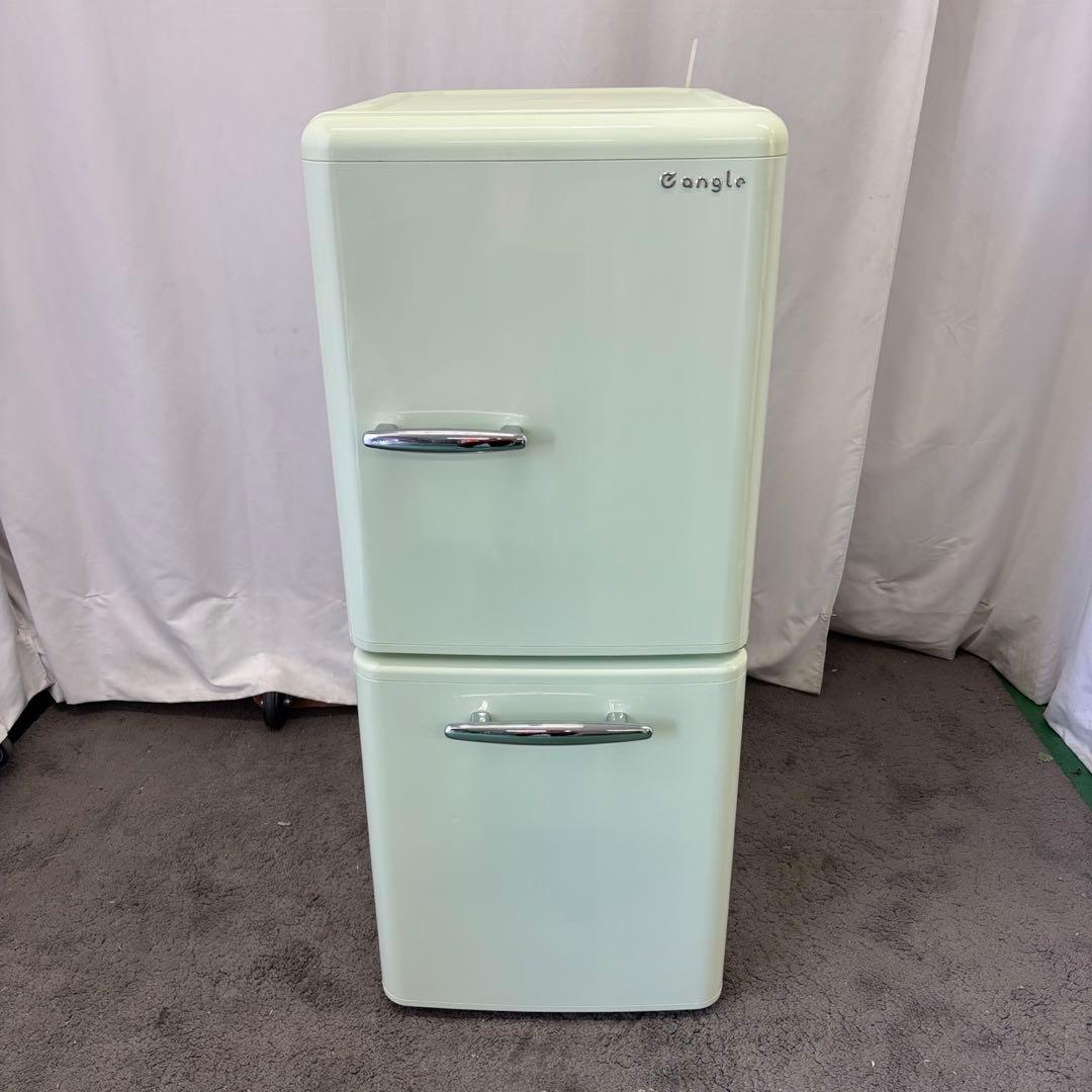 12　冷蔵庫　一人暮らし　右開き　綺麗　中古　レトロ　設置無料　安い‼️