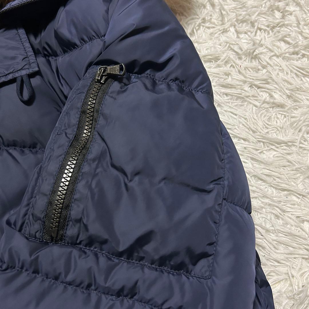 【希少】3XL タトラス ダウンジャケット アンティコ ボア ラクーンファー 紺