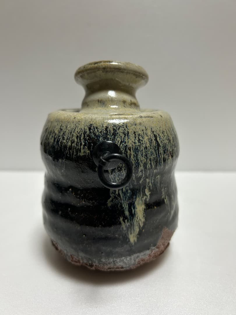 朝鮮唐津 掛花入 (鏡山窯 井上東也)