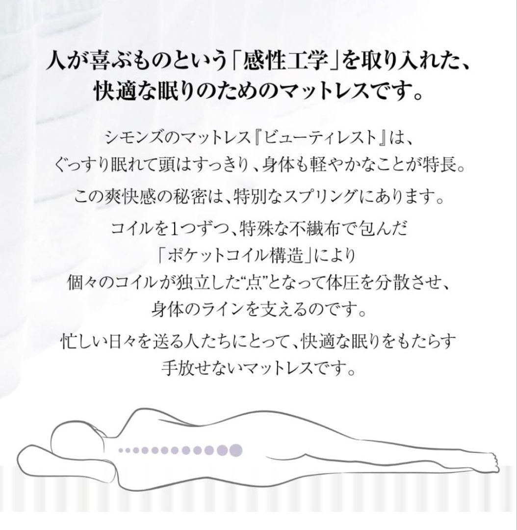 【PB】7月購入 シモンズ シングルマットレス ニューフィット