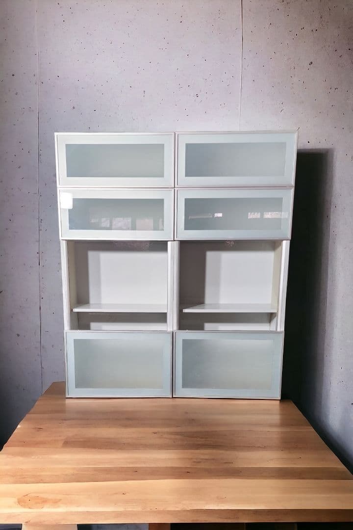 ヨーロッパ製 最高級 カウンタートップ ガラスフロント スライド ユニット